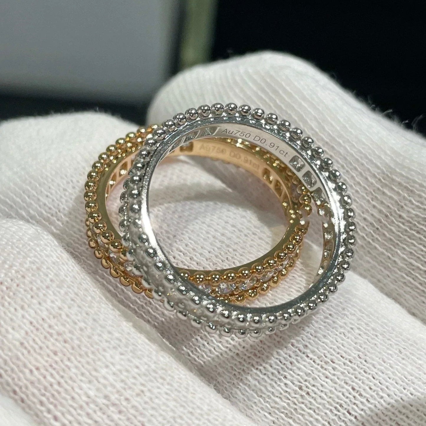 PERLEE DIAMOND ROSE GOLD RING