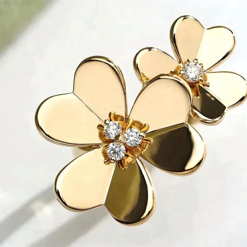 CLOVER COMOS GOLD DIAMOND RING