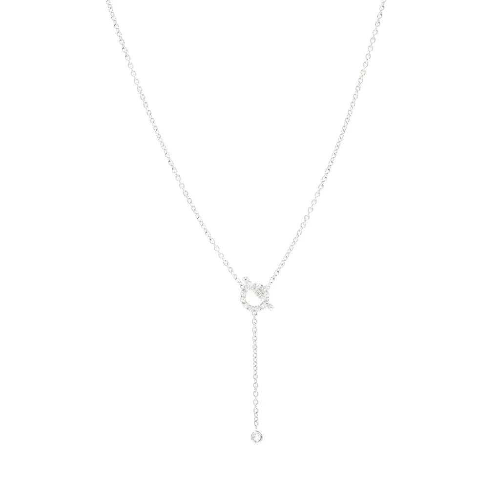 FINESSE SILVER DIAMOND NECKLACE