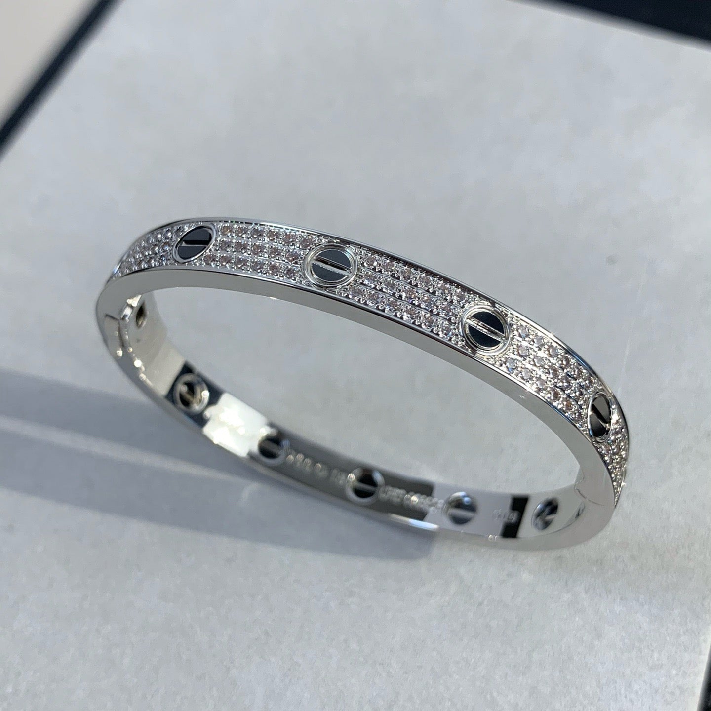 LOVE BRACELET 6.1MM DIAMOND-PAVED CERAMIC