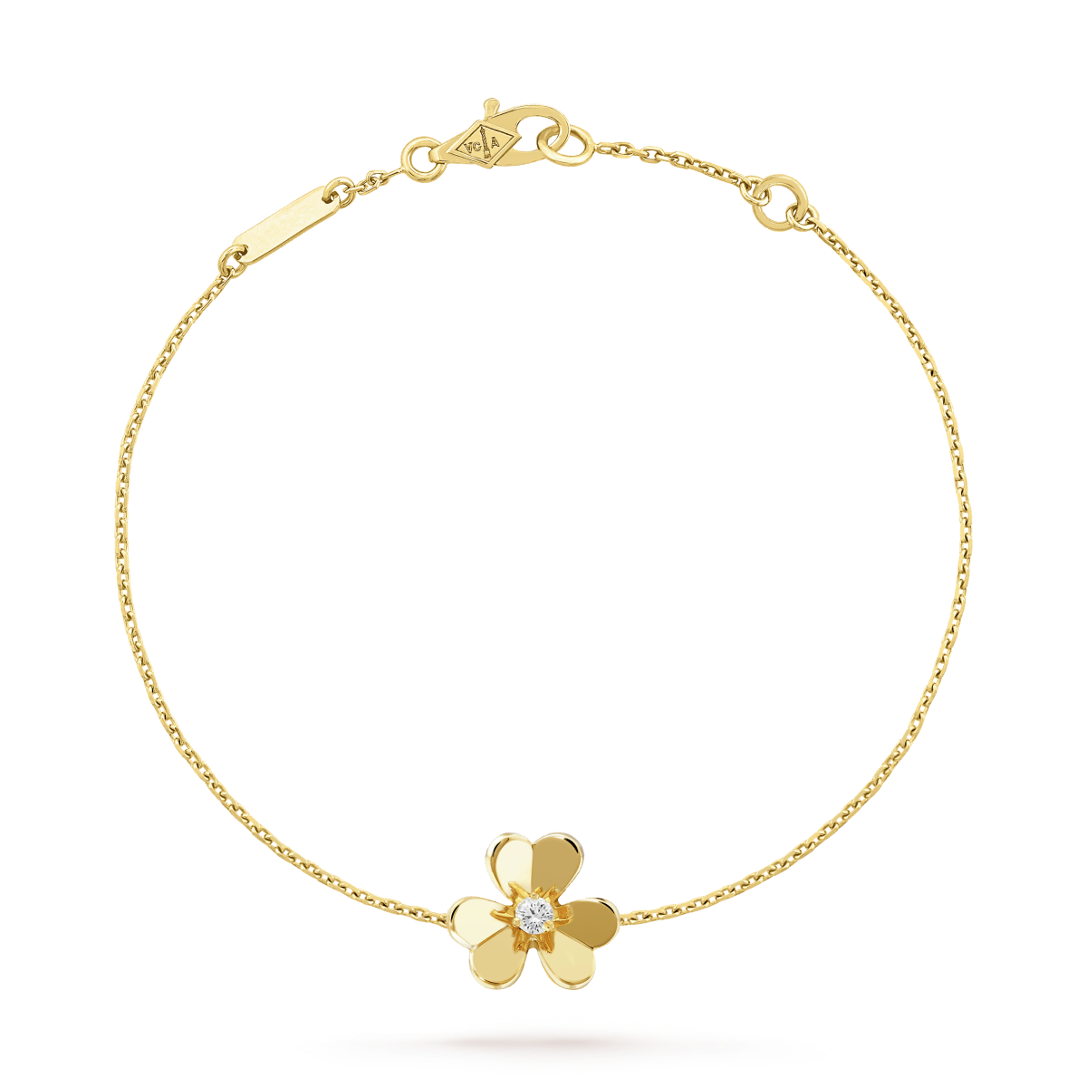 FRIVOLE GOLD FLOWER PINK MALACHITE BRACELET