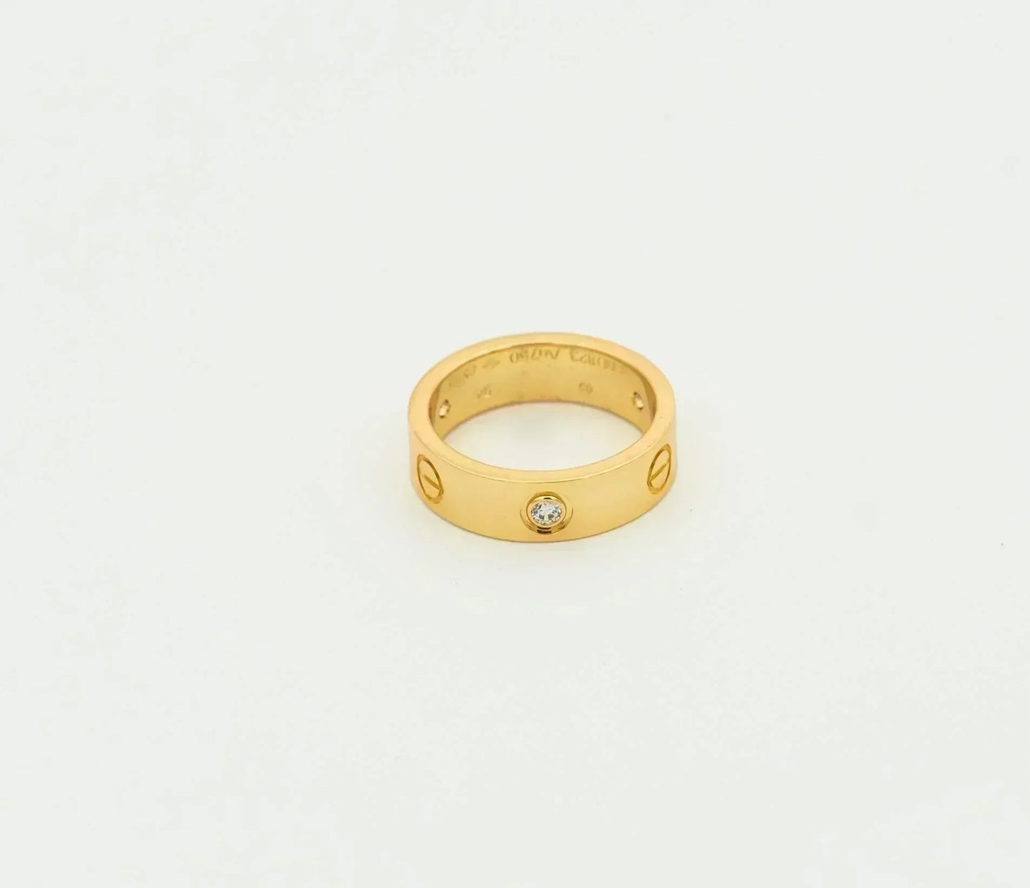 LOVE RING 5.5MM 3 DIAMONDS GOLD