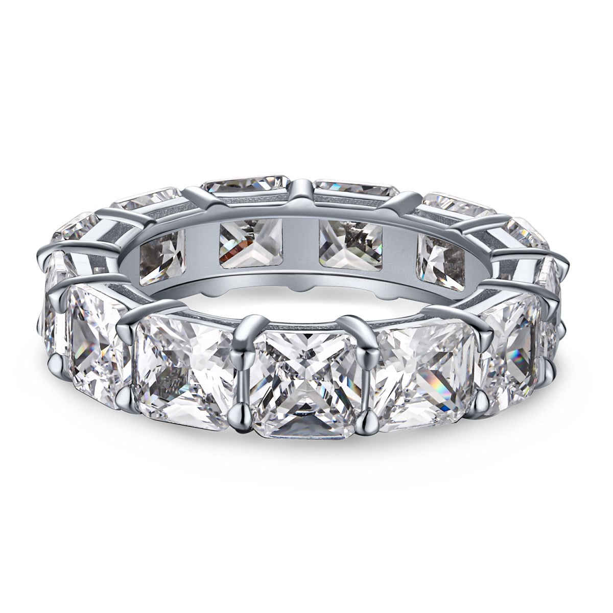 [XXX]Elegant Princess Cut Tennis Ring