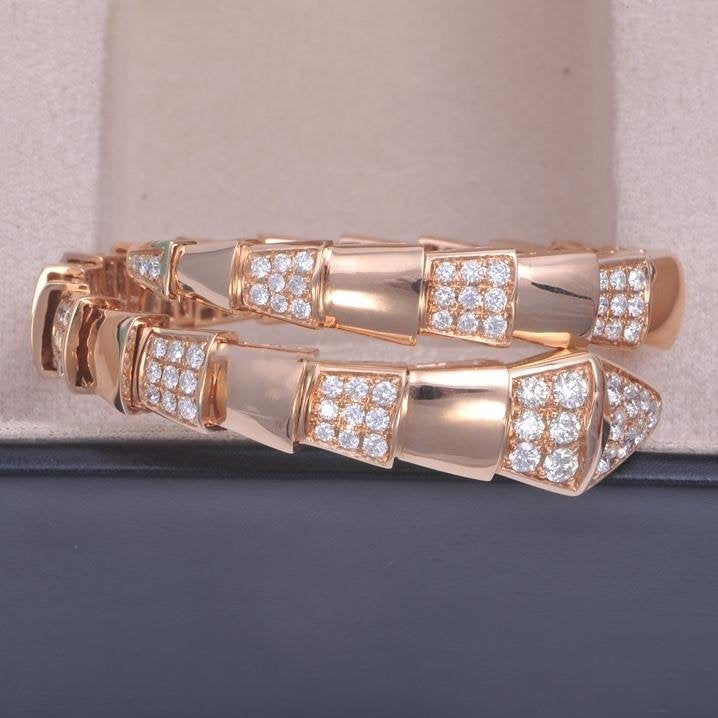 SERPENTI BRACELET PINK GOLD DIAMOND