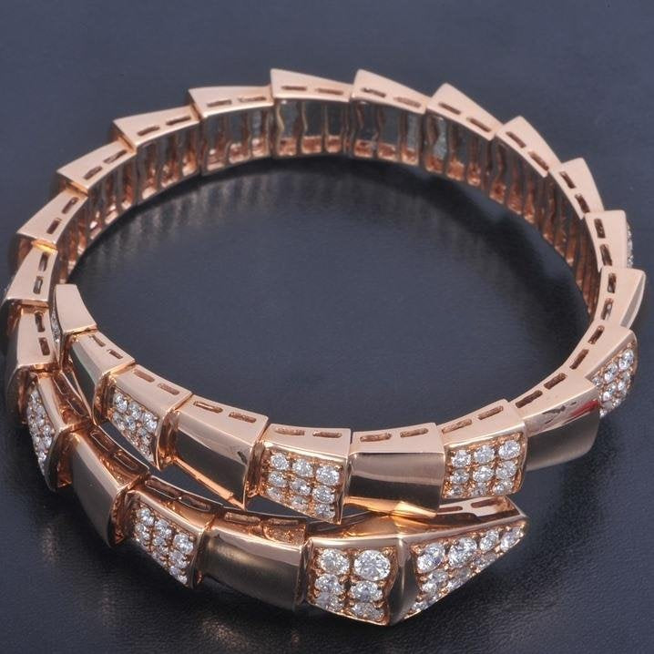 SERPENTI BRACELET PINK GOLD DIAMOND