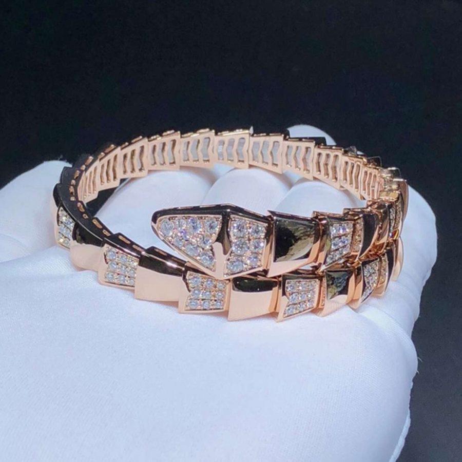 SERPENTI BRACELET PINK GOLD DIAMOND