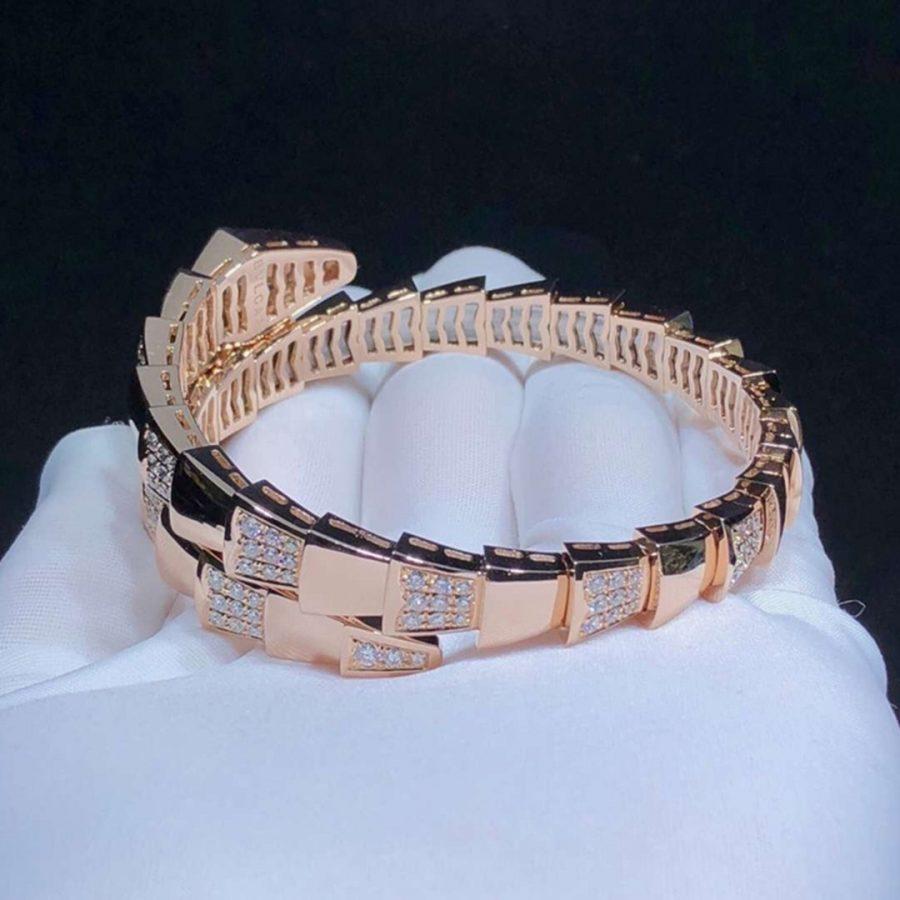 SERPENTI BRACELET PINK GOLD DIAMOND