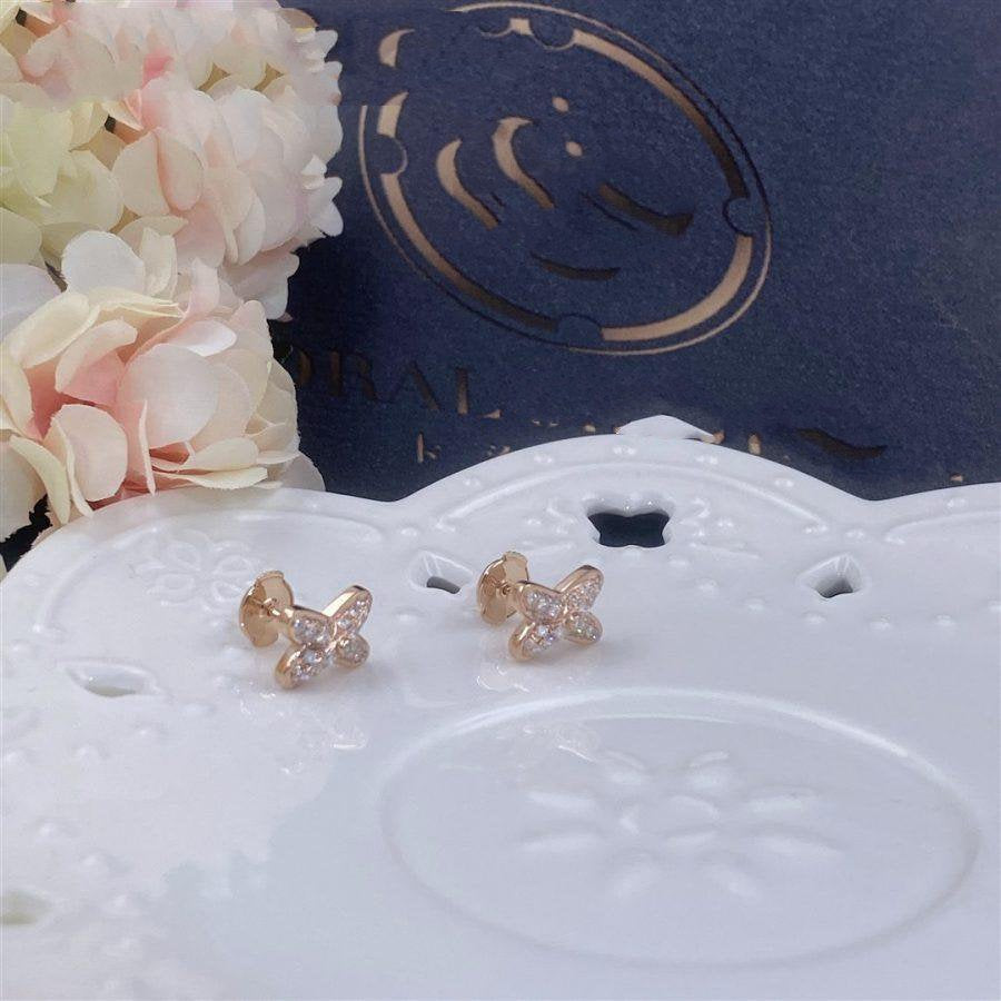 JEUX DE PINK GOLD DIAMOND EARRINGS