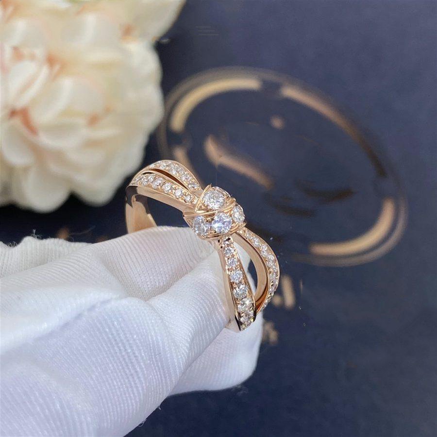 LIENS PINK GOLD DIAMOND RING