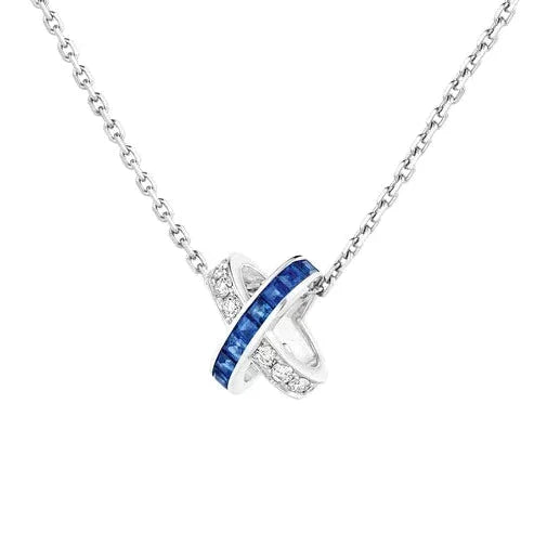 LIENS DIAMOND SILVER NECKLACE