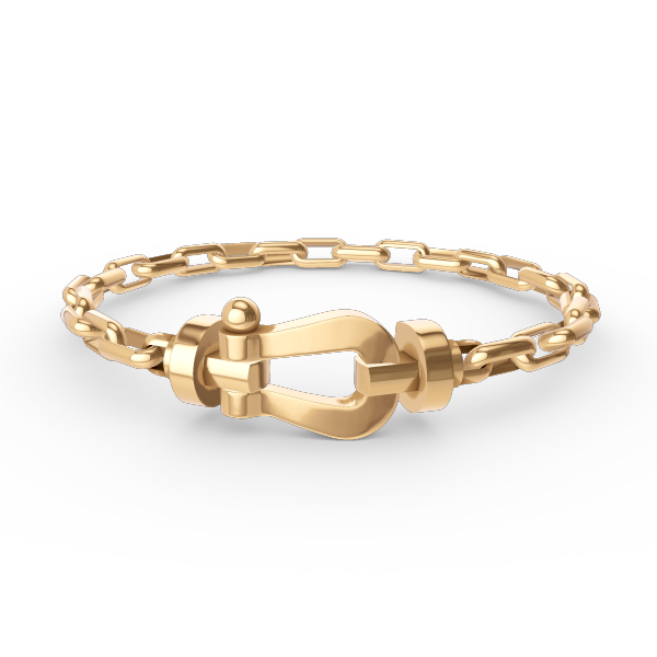 FORCE LARGE HORSESHOE CLASP  METAL BRACELET