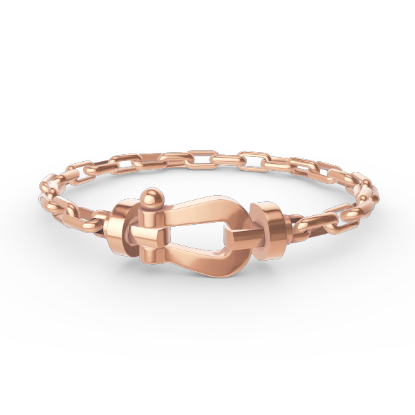 FORCE LARGE HORSESHOE CLASP  METAL BRACELET