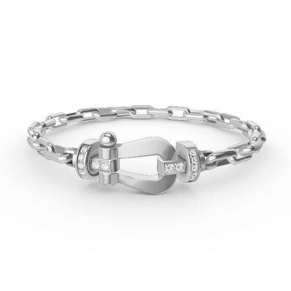 FORCE LARGE HORSESHOE CLASP  METAL BRACELET