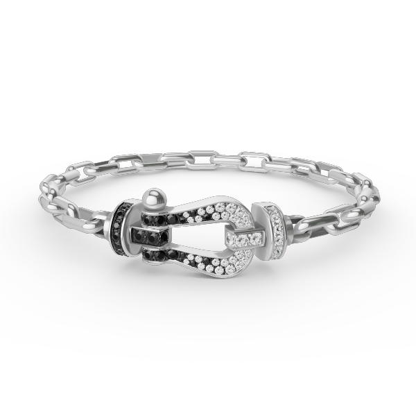 FORCE LARGE HORSESHOE CLASP  METAL BRACELET