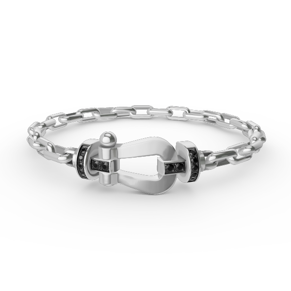 FORCE LARGE HORSESHOE CLASP  METAL BRACELET