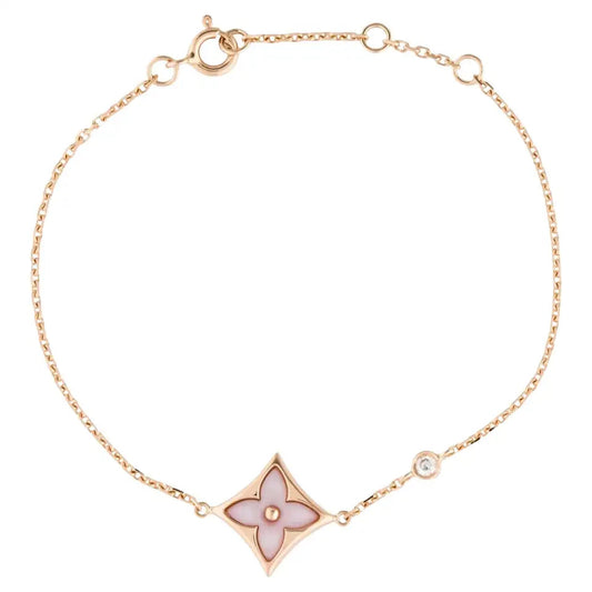 STAR 1 DIAMOND PINK GOLD BRACELET