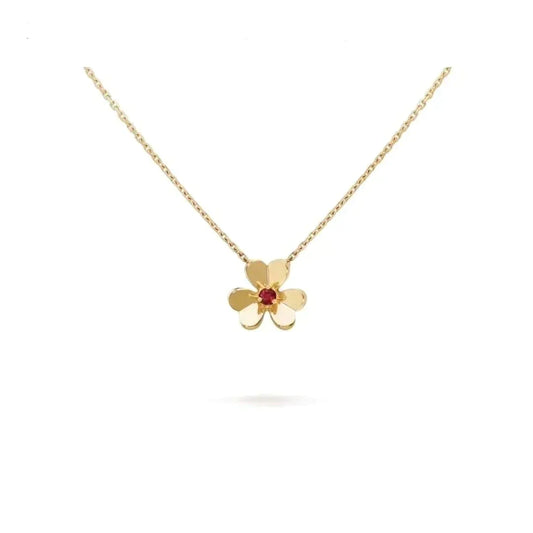 FRIVOLE GOLD FLOWER NECKLACE