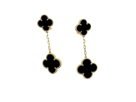 CLOVER 2 MOTIFS  EARRINGS (MULTIPLE CHOICESC