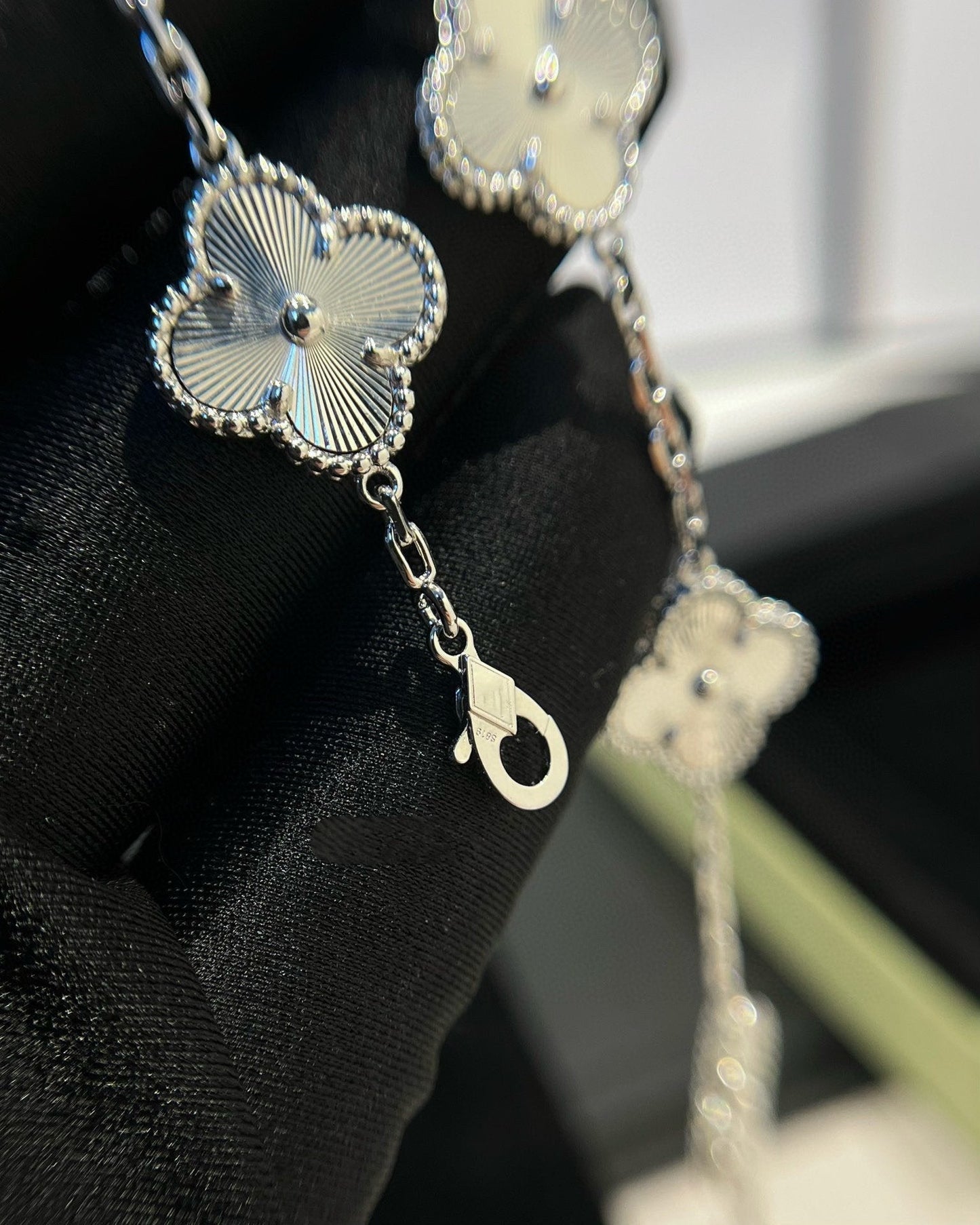 CLOVER SILVER 5 MOTIFS BRACELET