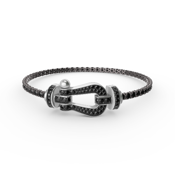 FORCE  LARGE HORSESHOE FULL DIAMOND TENNIS BRACELET